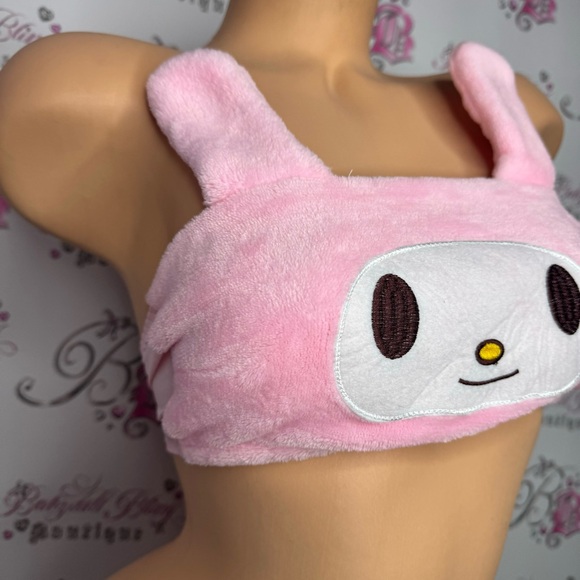 Sister princess melody bandeau bra bikini top tank strapless or add straps soft - Picture 9 of 10